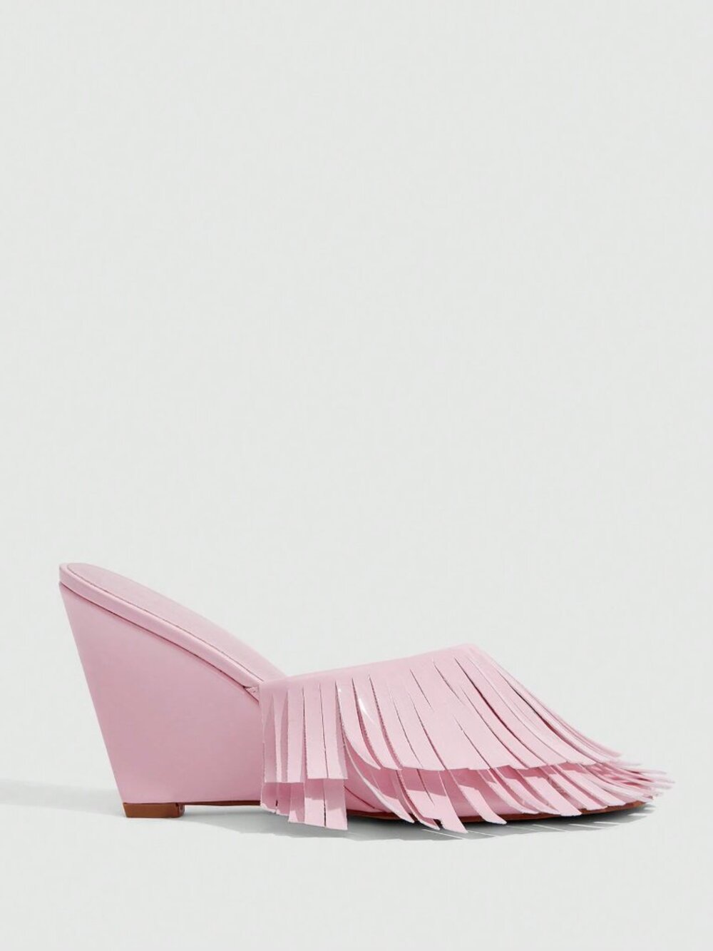 Pink Sexy Women's Fringed High-Heeled Sandals